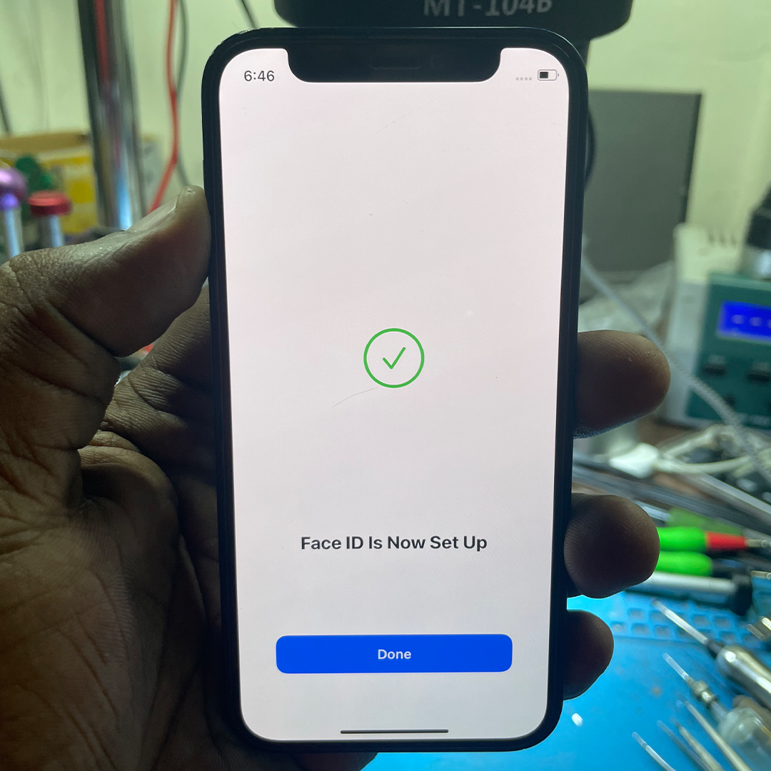 Face ID Successfully Setup